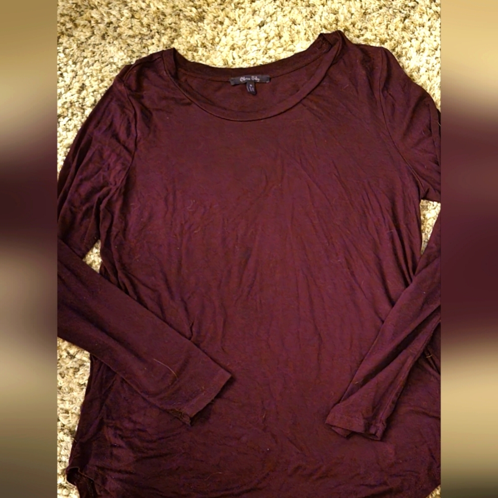 Womens Olivia Sky small dark purple tunic